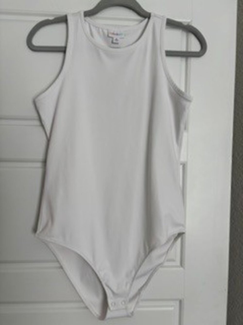 LuLaRoe Hope White Sleeveless Bodysuit | Like New/Size Med